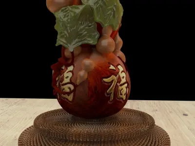 Chinese gourd 3D model purchase
