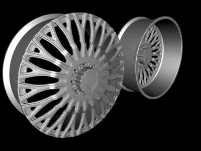 Wheel Amani Forged Napoliano Dually Low-poly 3D model