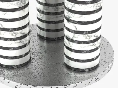 kelly wearstler LEONA FOOT STOOL 3D model