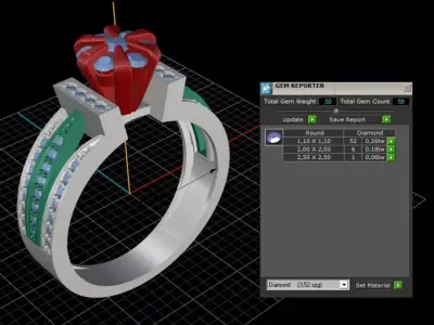 woman ring  3D print model
