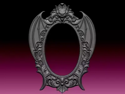 gothic frame  3D print model