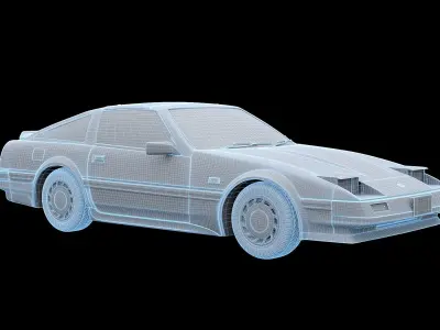 Nissan 300zx z31 1985 Low-poly 3D model