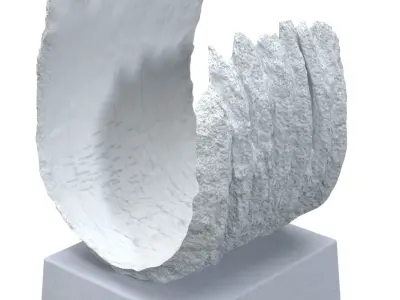 Koji Shiraya Trinary Pottery Sculpture PBR 3D model