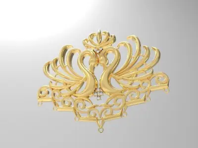 Swan Pendent Jewellery 3D print model