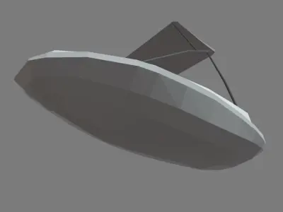 Low Poly Boat 01 Low-poly 3D model