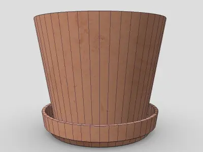 Plant Pot 2 Low-poly 3D model