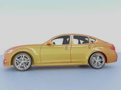 Infinity M56S car model Low-poly 3D model