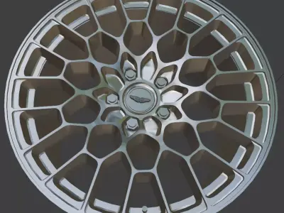 Aston Martin DBS 770 Ultimate Volante OEM Wheels 3D Print Ready  3D print model