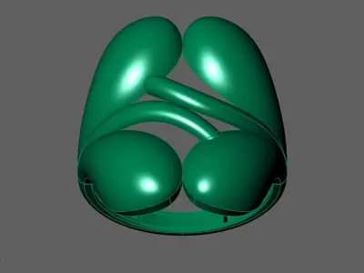 Plain Ring Women Ready STL 3DM Models Womens Rings 3D models 3D print model 13