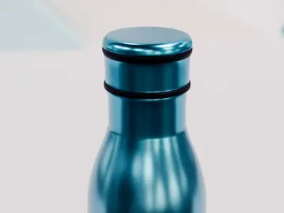 Water Bottle Low-poly 3D model order