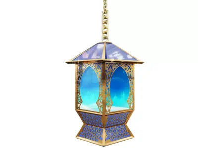 F10a Ramadan lantern fanous 3D model