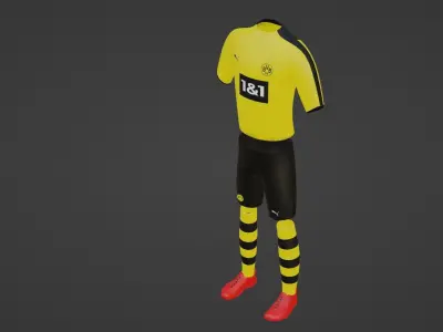 Borussia Dortmund Sportwear Low-poly 3D model
