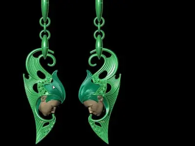 Magerit earing 3D print model