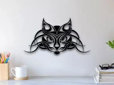 Cat Wall Art 3D print model