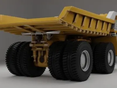 Kamaz dump truck 3D model