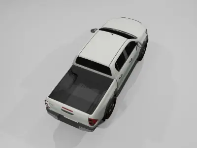 TOYOTA HILUX 2022 Low-poly 3D model