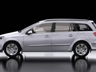 Opel Astra H Caravan 2008 INTERIOR  3D model