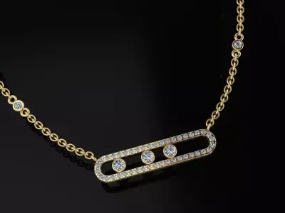 Messika Pendant 3D print model