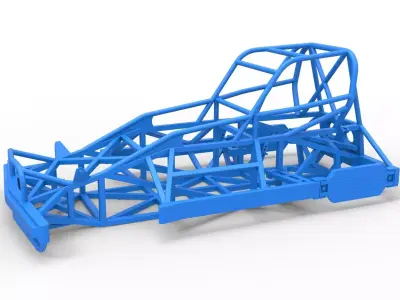 Frame of New Zealand Superstock car Version 2 Scale 1 to 25 3D print model