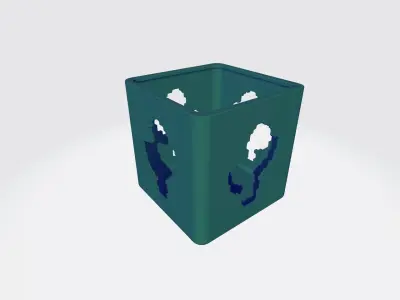 Cactus pot Free 3D print model