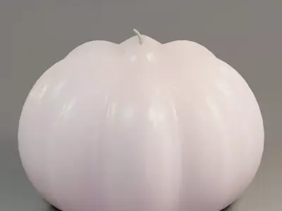  Pumpkin shape candle  3D model