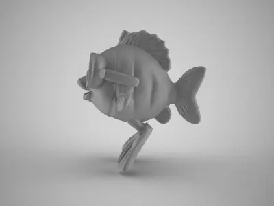 Snorkel Fish Ornament 3D print model