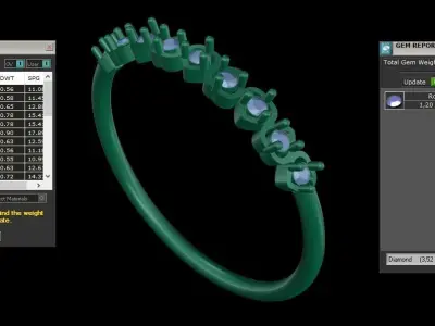  ring code 347 3D print model