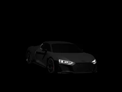 audi v8 r10 3D model