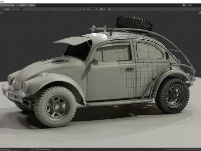 Off Road beetle 3D model
