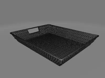 Bull Luz Large Rectangular Serving Tray 3D model