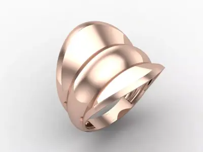 Plain Ring Women Ready STL 3DM Models Womens Rings 3D models 3D print model 70