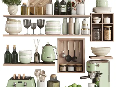 kitchen accessories N053 Low-poly 3D model