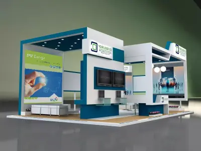 Booth Exhibition Stand a649b 3D model