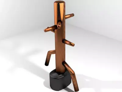 Martial-Art Training Equipment - Standing Dummy 3D model
