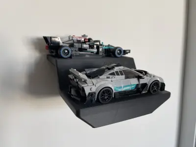 Display Stand Lego Mercedes AMG F1 W12 E and AMG Project One 3D print model