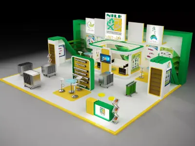 Booth Exhibition Stand a297 3D model