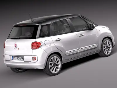 Fiat 500L USA-version 2013 3D model