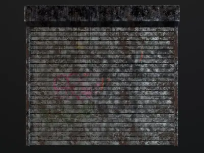 Realistic Roller Door Free low-poly 3D model