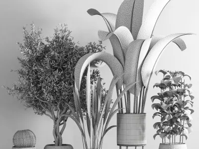 indoor plant stant 42 3D model