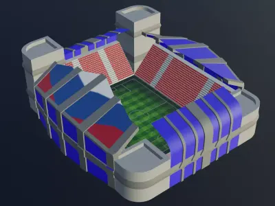 Football Stadium - Holland Low-poly 3D model