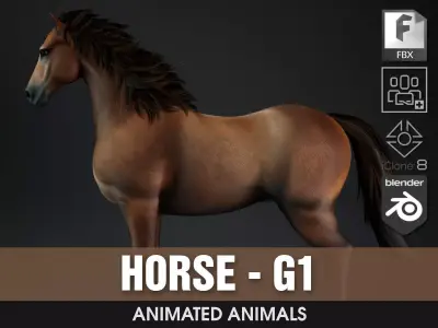 Horse-G1 3D model