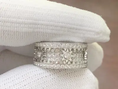 Diamond gear ring rotate mechanism design 3D print model