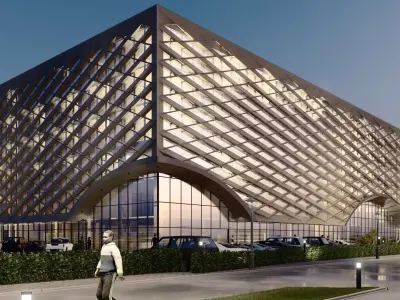 Modern Shopping Mall Revit Design 3D model