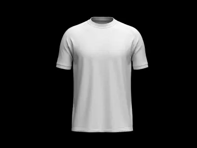 Mens Reglan Half Slv T-Shirt  3D model