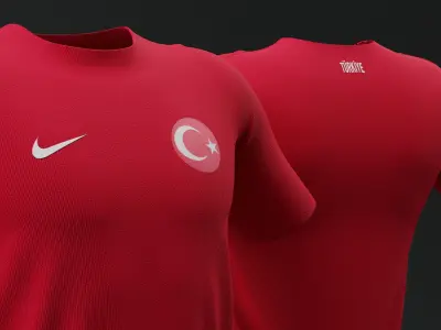 Turkiye 2024 Home Jersey 3D model