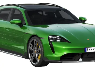 Porsche Taycan Turbo S Cross Turismo 2021 3D model