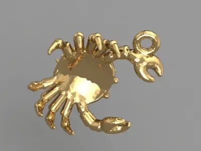 pendant crab 3D print model