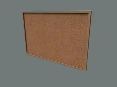 Office Board 01 Low-poly 3D model