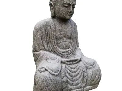 Garden sculpture Buddha 3D model