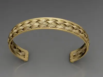 Fiber Bracelet 3D print model